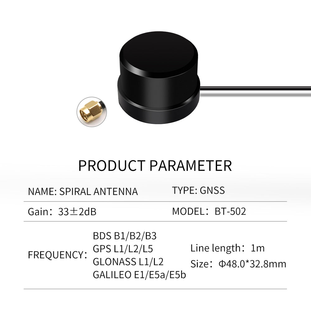 Beitian Helix Antenna comprehensive GNSS support GPS GLONASS Galileo BeiDou BT-502 Beitian Helix Antenna comprehensive GNSS support GPS GLONASS Galileo BeiDou BT-502